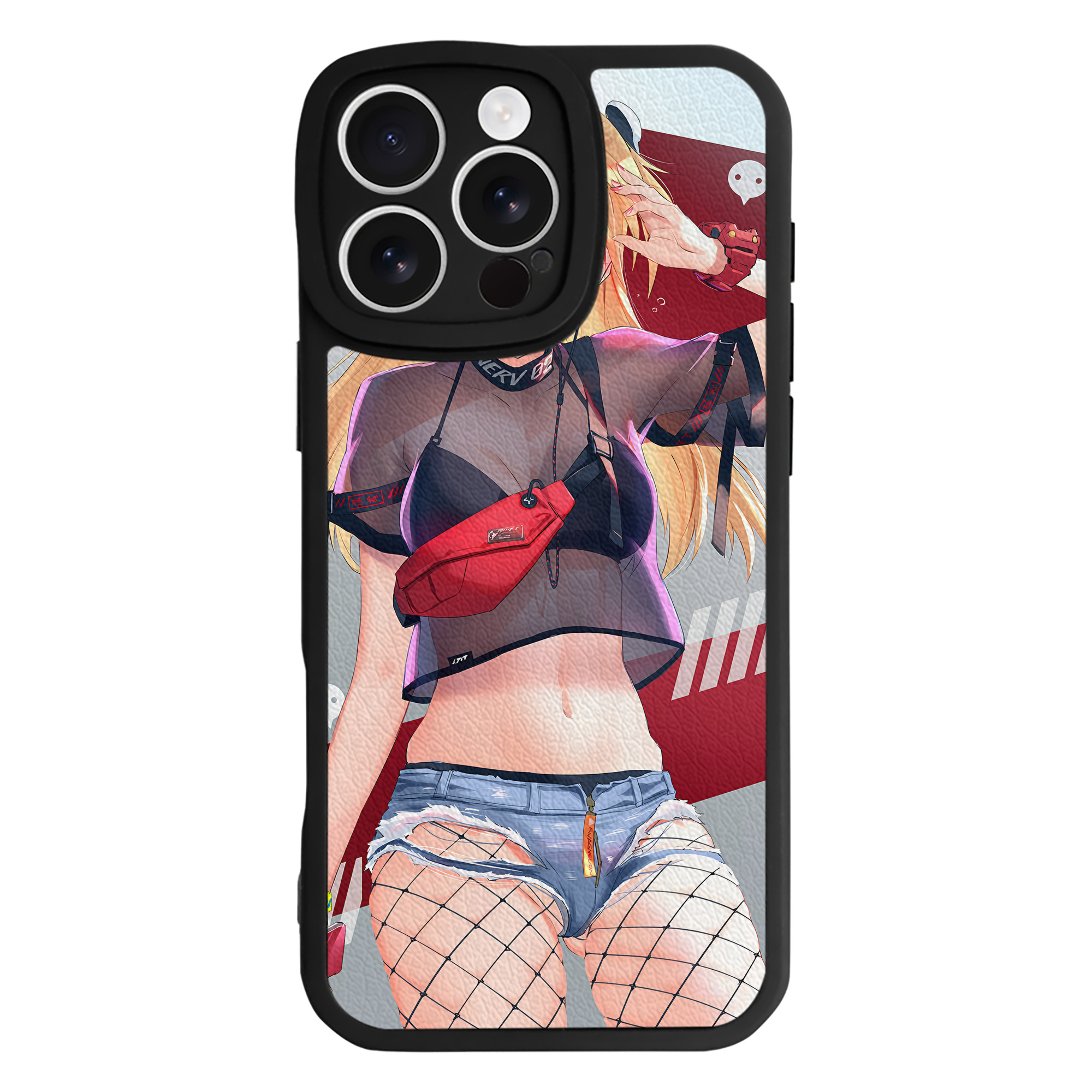 （画像用） EVA 新世紀エヴァンゲリオン 【iPhone 16シリーズ対応】シリコンスマホケース（レザー調） 材質：シリコン